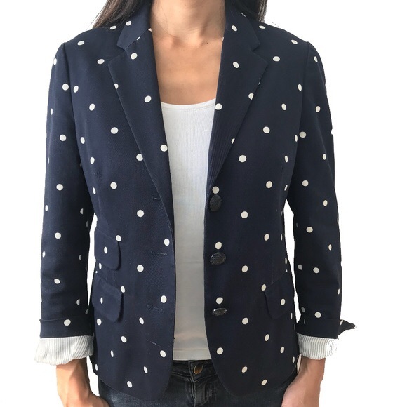 Brooks Brothers Jackets & Blazers - Brooks Brothers Polka Dots Blue Blazer